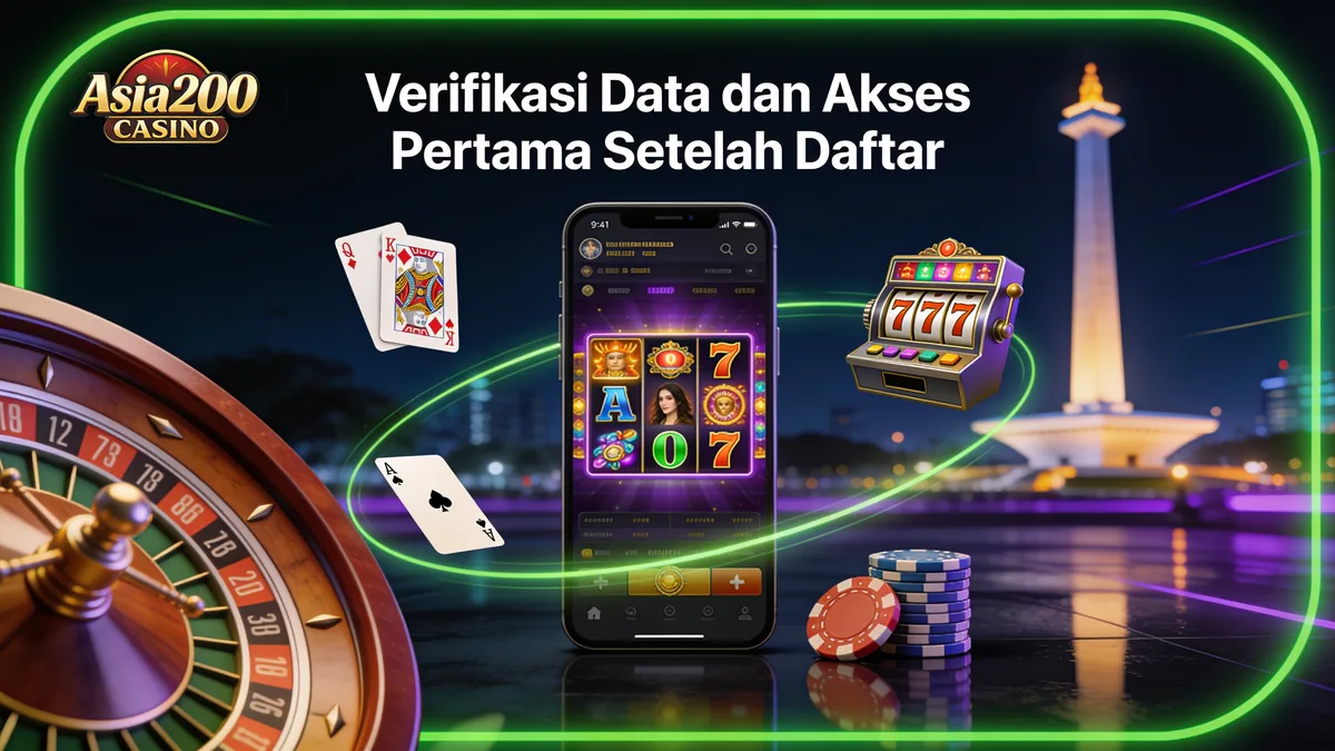 Verifikasi Data dan Akses Pertama Setelah Daftar: panduan asia200 untuk pemain di Indonesia